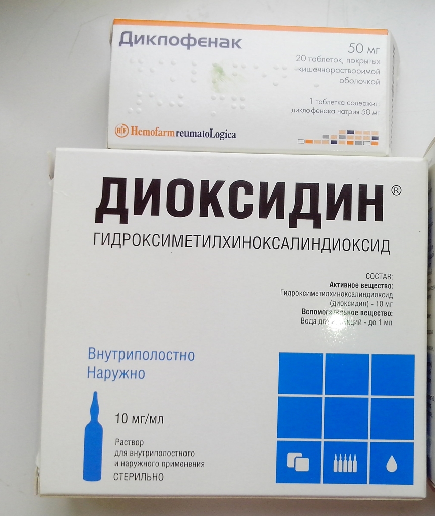 Компресс с диоксидином на сустав Компресс с диоксидином на сустав